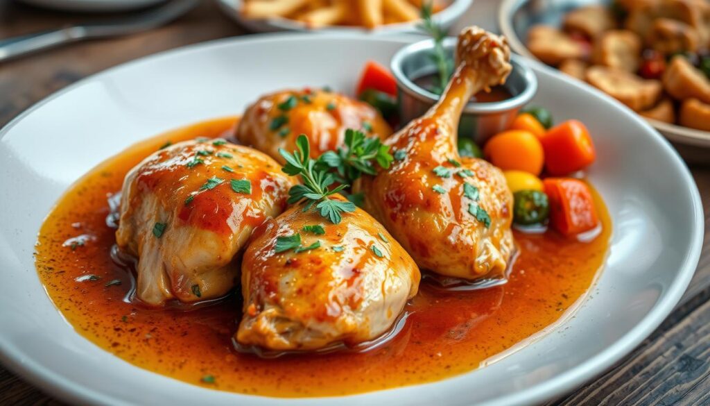 Poulet en sauce