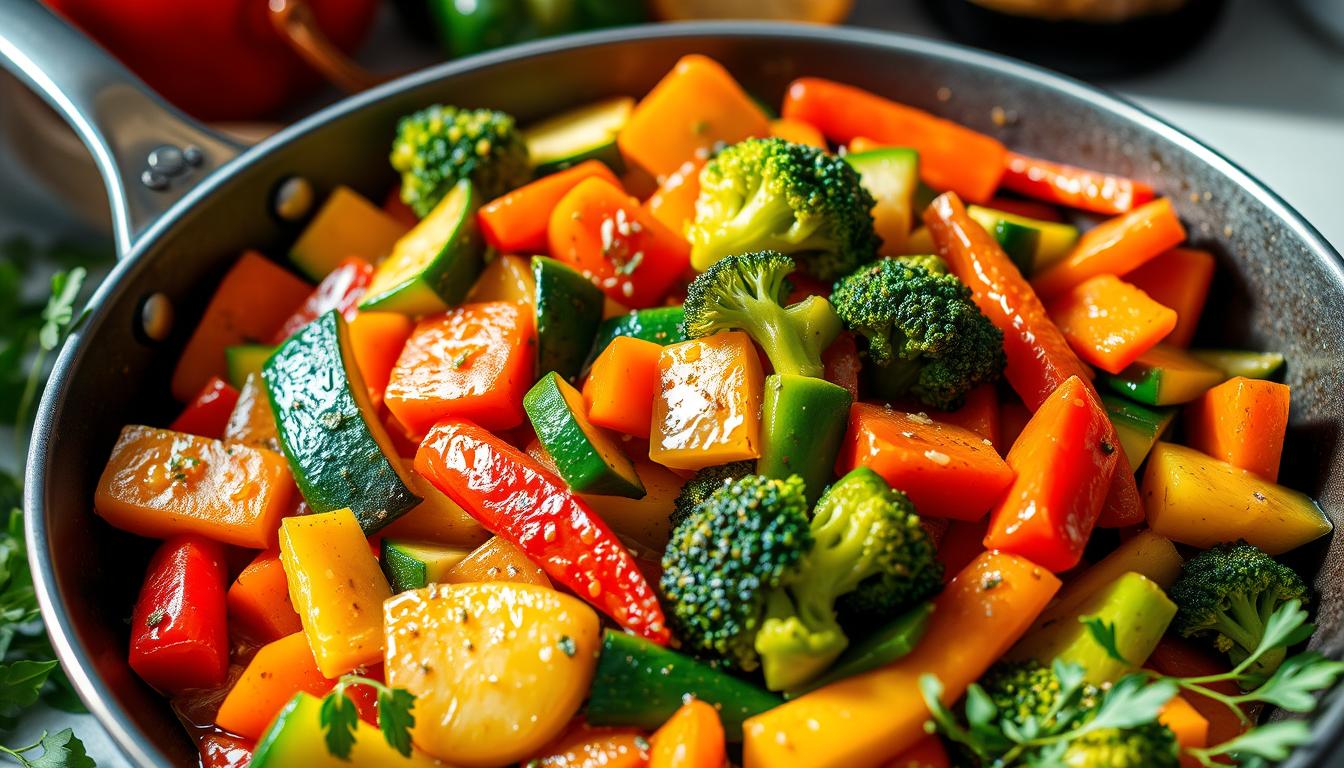 Sauté de légumes.