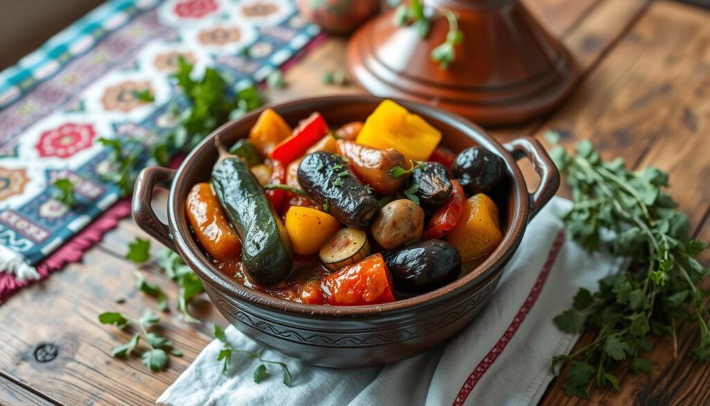 présentation tajine végétarien