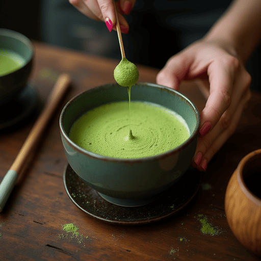 preparation the matcha