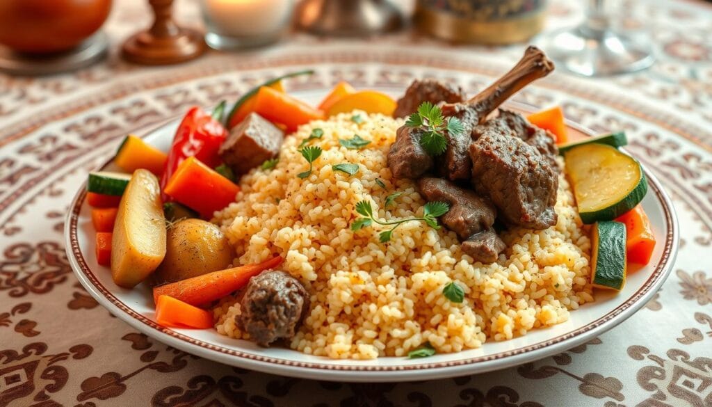 couscous à l'agneau et légumes